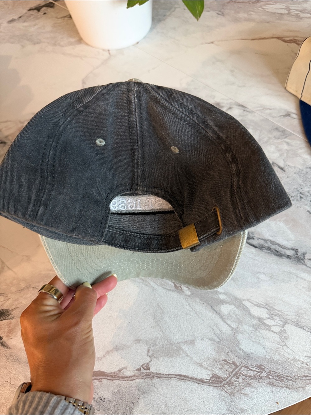 Newport Rhode Island EST. 1639 Embroidered Two-Tone Baseball Cap - Picture 2 of 2